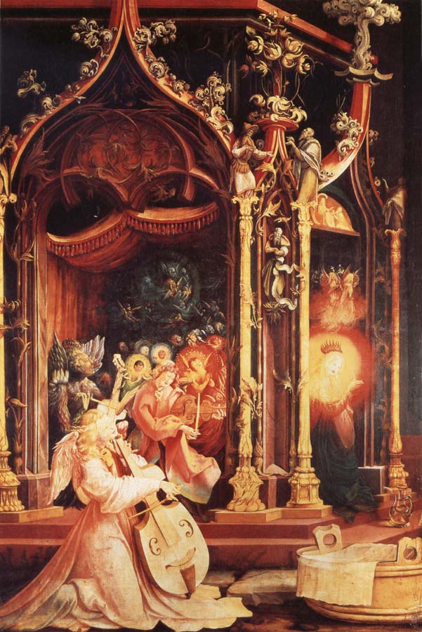 Der Isenheimer Altar.Ausschnitt:Engelskonzert